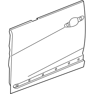 Acura 67151-TJB-A00ZZ Skin, Left Front Door