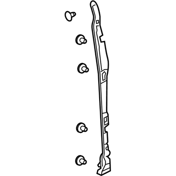 Acura 72336-TJB-A01 Gap Seal, Front Right Door
