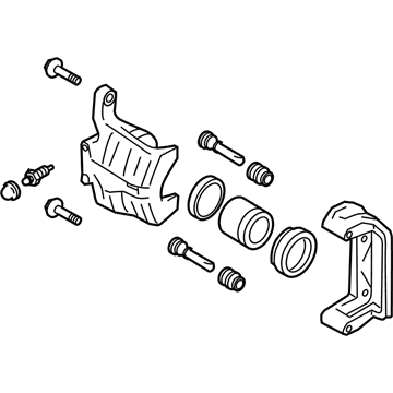 Nissan 44001-3NF0A CALIPER Assembly-Rear RH, W/O Pads Or SHIMS