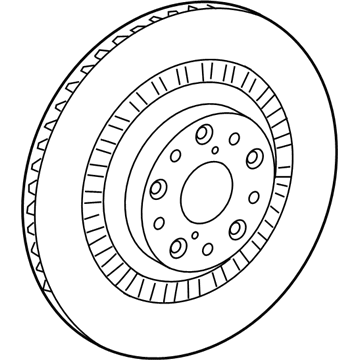 Lexus 42432-50020 Disc, Brake, Rear LH