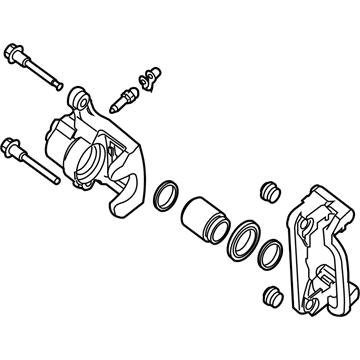 Nissan 44001-1KD0A CALIPER Assembly-Rear RH, W/O Pads Or SHIMS