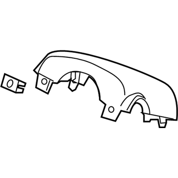 Honda 77350-SZA-A00ZA Cover, Column (Upper) (Graphite Black)