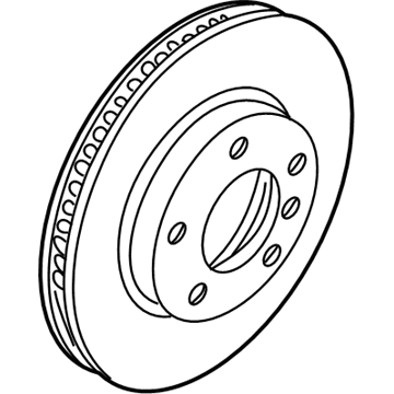 BMW 34-11-2-229-529 Brake Disc, Ventilated, Left