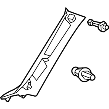 Lexus 62210-76010-C0 GARNISH Assembly, Front Pillar
