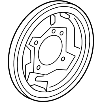 Honda 43120-SLN-A01 Plate, Left Rear Brake Back