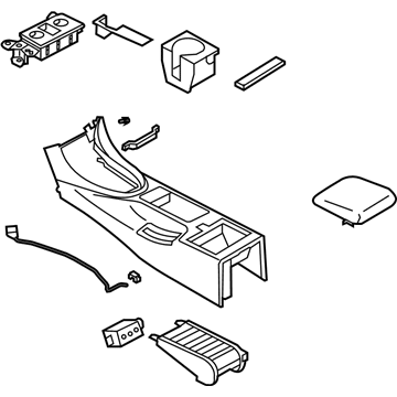 Infiniti 96910-JJ85A Console Assembly Center