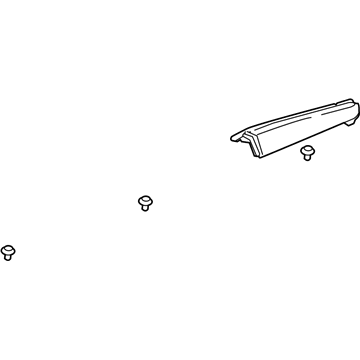 Honda 75235-SCV-A11ZA Garnish Assy., R. RR. Roof *B92P* (NIGHTHAWK BLACK PEARL)