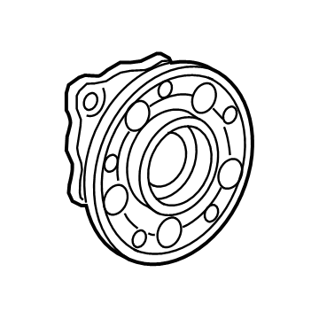 Infiniti 43202-HG00A Hub Assembly Rear