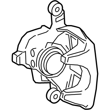 Infiniti 44001-5DA0A Caliper Assy-Rear RH, W/O Pad & Shim