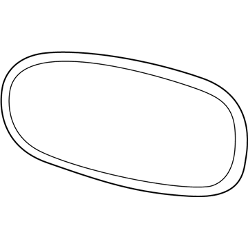 GM 12455610 Mirror, Outside Rear View (Reflector Glass & Backing Plate)