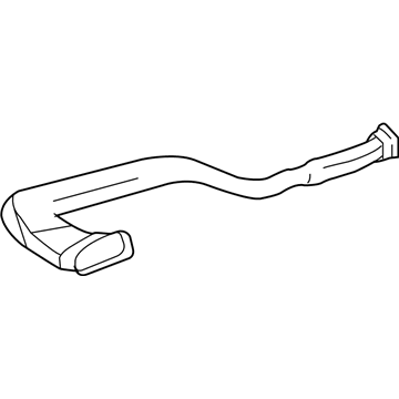 Lexus 55845-60080 Duct, Heater To Register, NO.3