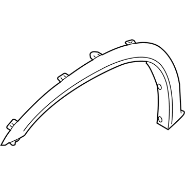 BMW 51-77-7-206-655 M Trim, Wheel Arch, Primed, Front Left