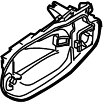 BMW 51-20-3-449-055 Carrier, Outside Door Handle, Rear Left
