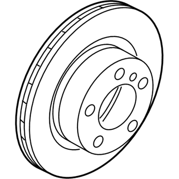 BMW 34-11-8-848-417 BRAKE DISC, VENTILATED