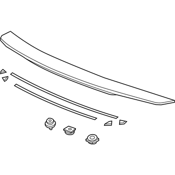 Honda 71705-TEY-Y01ZC Spoiler Set, Trunk (Lunar Silver Metallic)