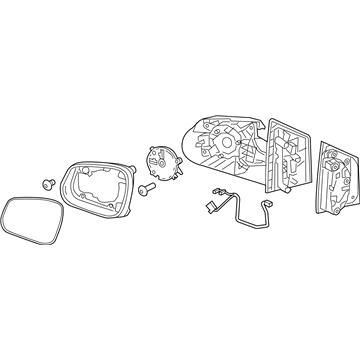 GM 94781627 Mirror Asm-Outside Rear View W/O Cover