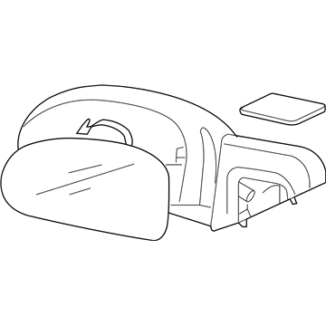 Hyundai 87610-0A000 Mirror Assembly-Outside Rear View, LH