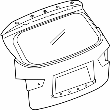 Nissan 90150-3KA1B Door Assembly-Back, Upper