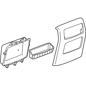 GM 23449673 Panel Asm-Front Floor Console Rear Trim *Cocoa