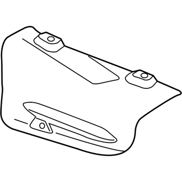 BMW 51-48-7-207-270 Sound Insulation, Rear Right Bumper