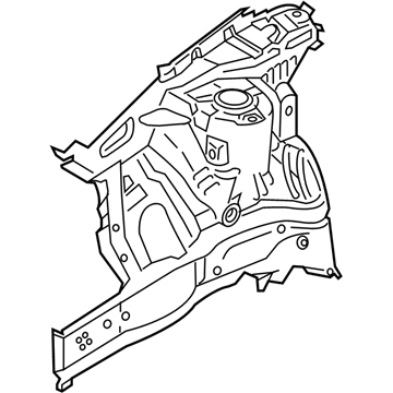 Hyundai 64502-J9000 Panel Assembly-Fender Apron, RH