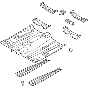 Ford HG9Z-5411135-C Front Floor Pan