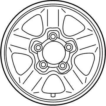 Toyota 42611-60510 Wheel, Alloy