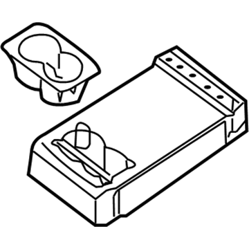 Nissan 88700-ZX21C Rear Seat Armrest Assembly