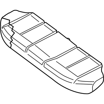 Nissan 88300-ZX01C Cushion Assembly Rear Seat