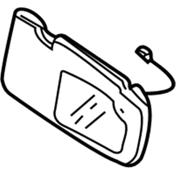 Kia 0K52Y69320ACY Sunvisor, Right