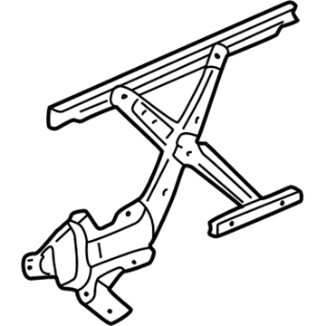 Honda 72251-S10-J01 Regulator, Left Front Door Power