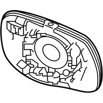 Infiniti 96366-4GA0A Glass - Mirror, LH