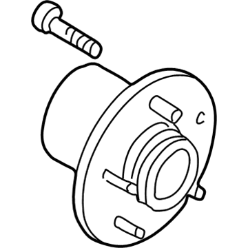 Nissan 43202-7B000 Hub Assy-Rear