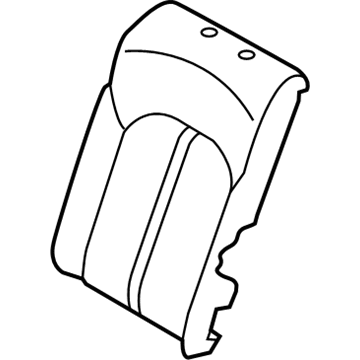 Kia 89370D5010A3A Rear Seat Back Covering, Left