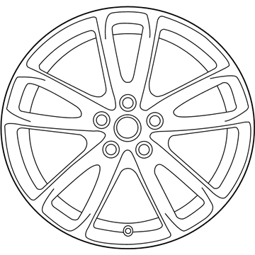 GM 92457030 Wheel Rim, Front