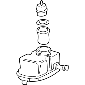 BMW 34-30-1-164-908 Expansion Tank With Warning Switch