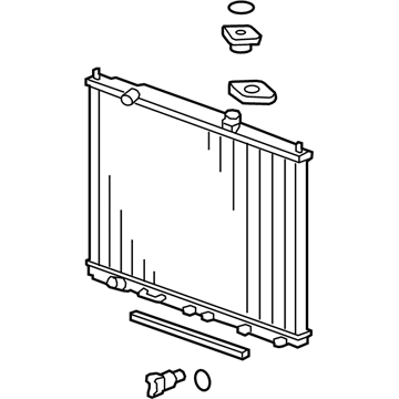 Honda 19010-RN0-A52 Radiator (Denso)