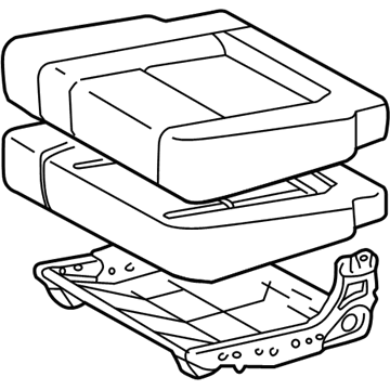 Toyota 79230-0C010-E0 Cushion Assembly Seat, LH