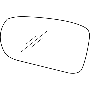 GM 88892808 Mirror, Outside Rear View -RH (Reflector Glass & Bonded Case Only)