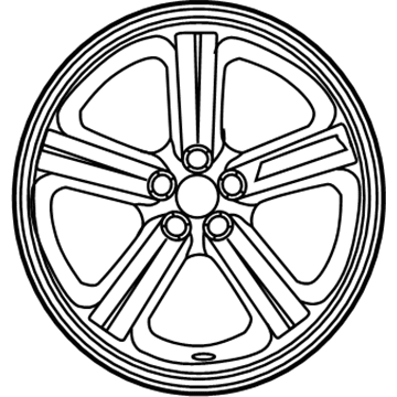 Nissan D0300-1A32B Aluminum Wheel