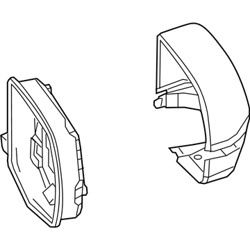 Acura 76205-TZ6-C11ZA Housing Set, Passenger Side (Dark Cherry Pearl)