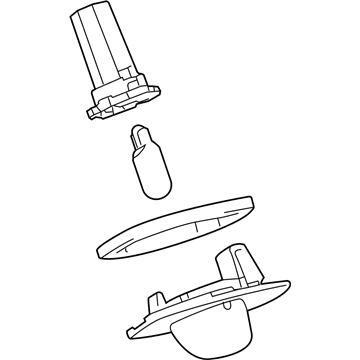 Toyota 81270-72011 License Lamp