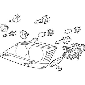Lexus 81150-48130 Headlamp Assembly, Left