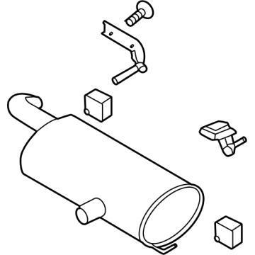 Ford MB3Z-5230-C MUFFLER AND PIPE ASY - REAR