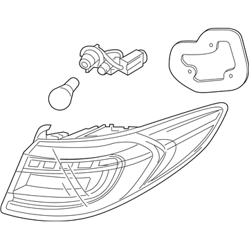 Hyundai 92402-C2600 Lamp Assembly-Rear Combination Outside, RH
