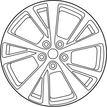 Nissan 40300-9DJ1J Aluminum Wheel