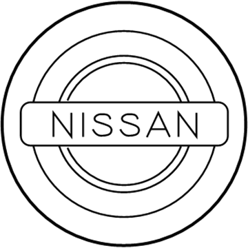 Nissan 40342-4RB4B Center Caps Black (1-piece)