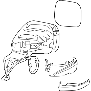 Nissan 96301-1JA4C Mirror - Skull Cap RH