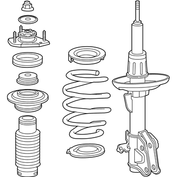 Acura 51602-SZN-A54 Shock Absorber Assembly, Left Front