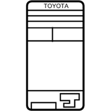 Toyota 11298-38220 Emission Label